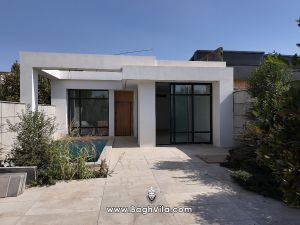 ویلا مدرن سفید طوسی قیمت ارزان در تهراندشت با استخر